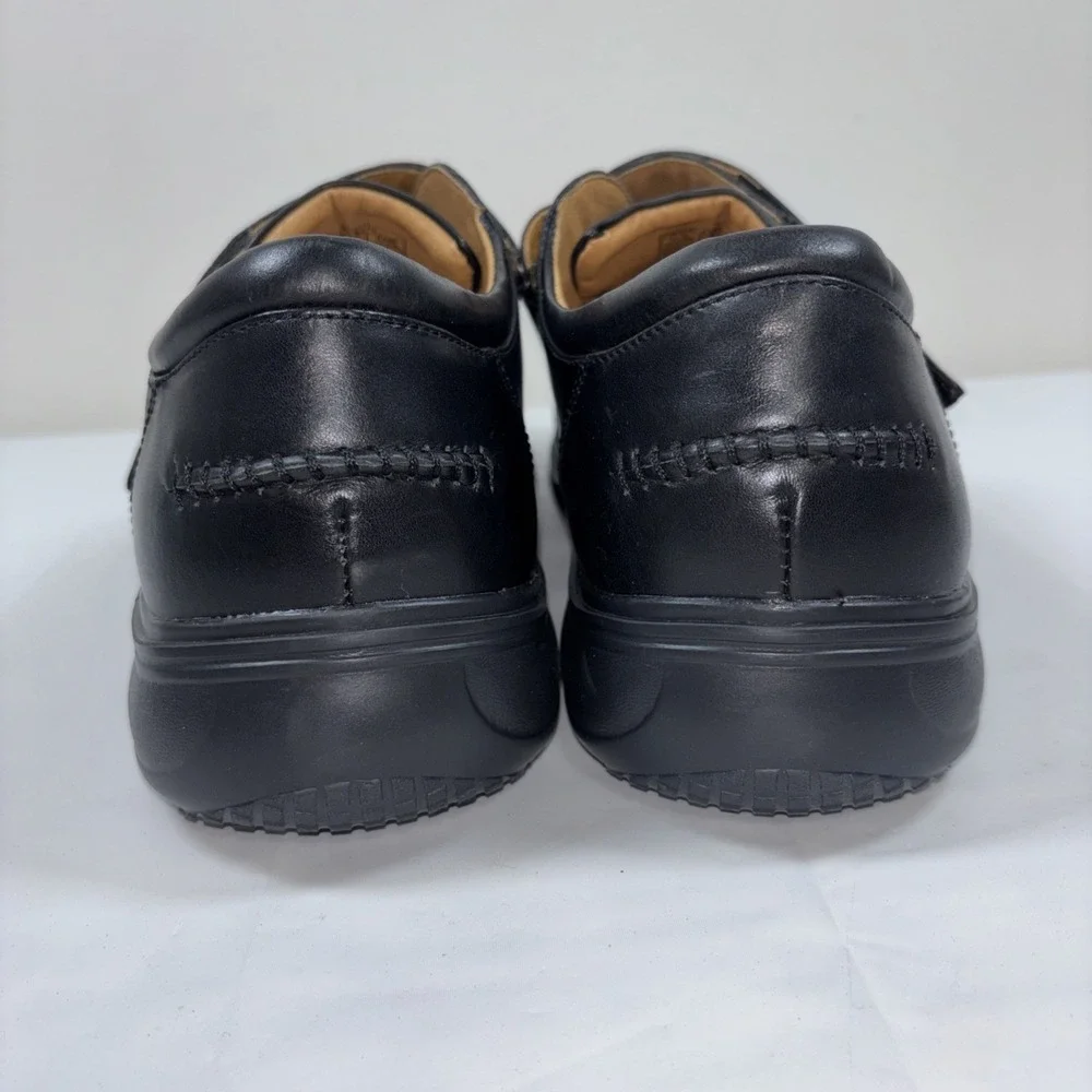 Dr. Comfort Mens 11.5XW 6210 Frank‎ Black Leather Monk Strap Shoes Ortho Dressy